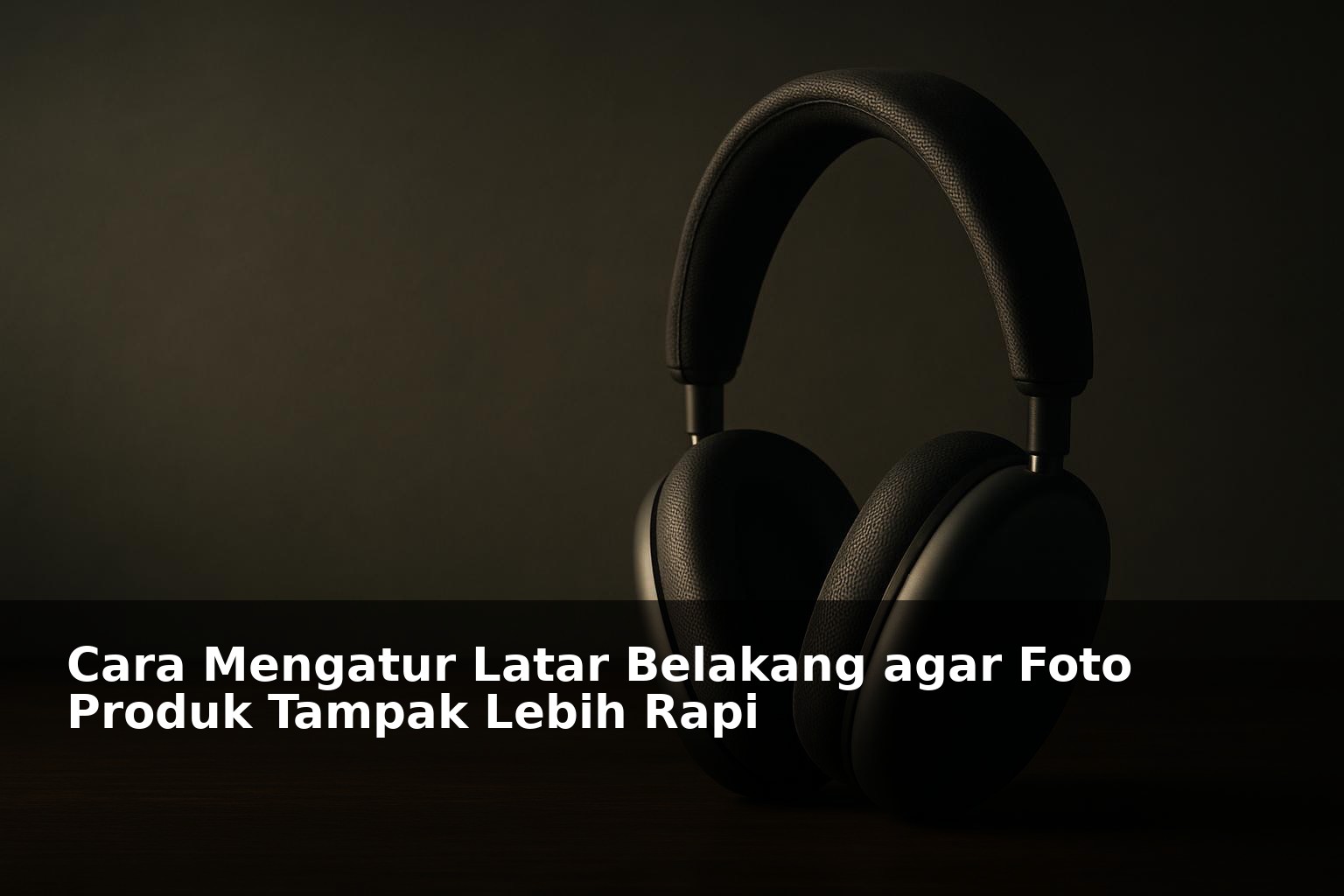 Foto produk dengan latar belakang rapi dan profesional