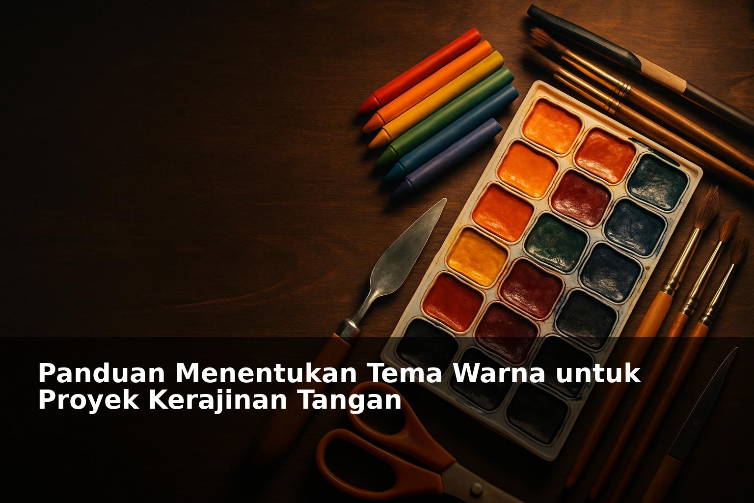 Palet warna cerah untuk tema warna proyek kerajinan tangan